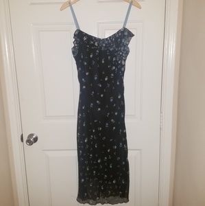 floral lined maxi dress from necessary objects